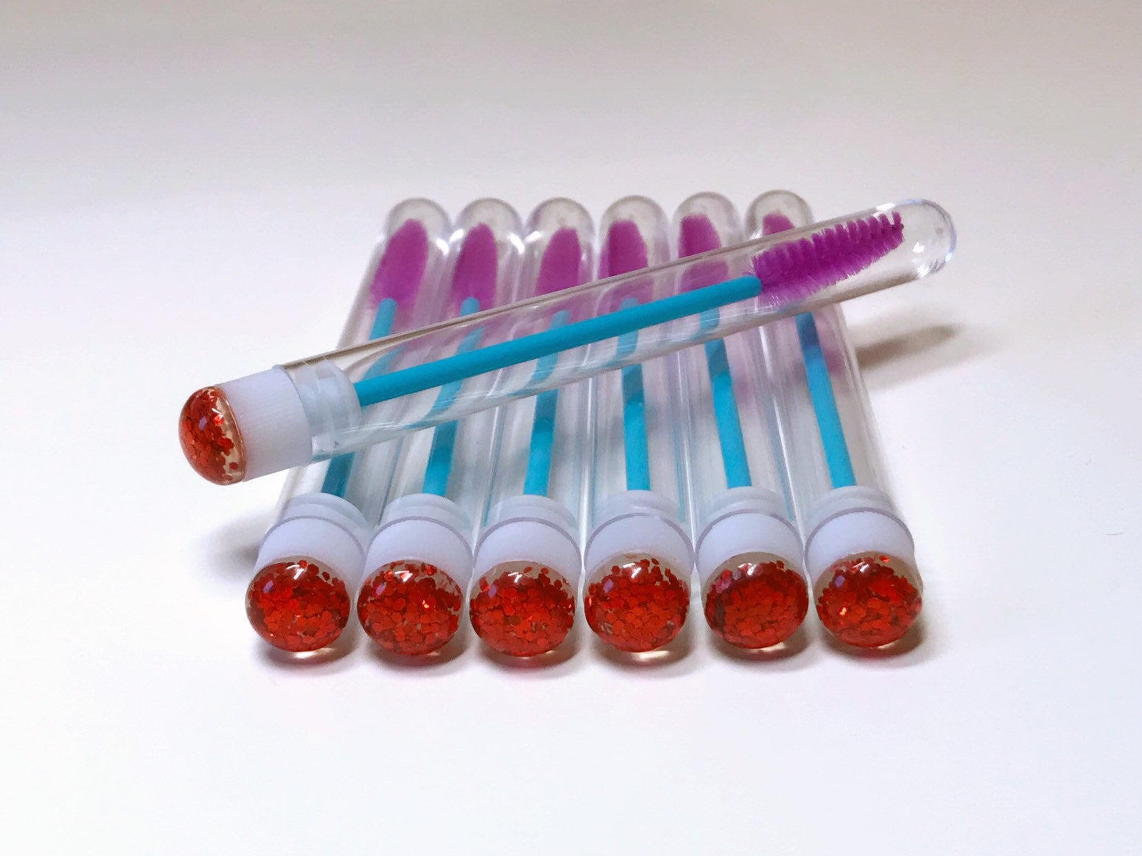 10x Wimpernzauber - Roter Glitzer von Etsy - LadyLusLashes