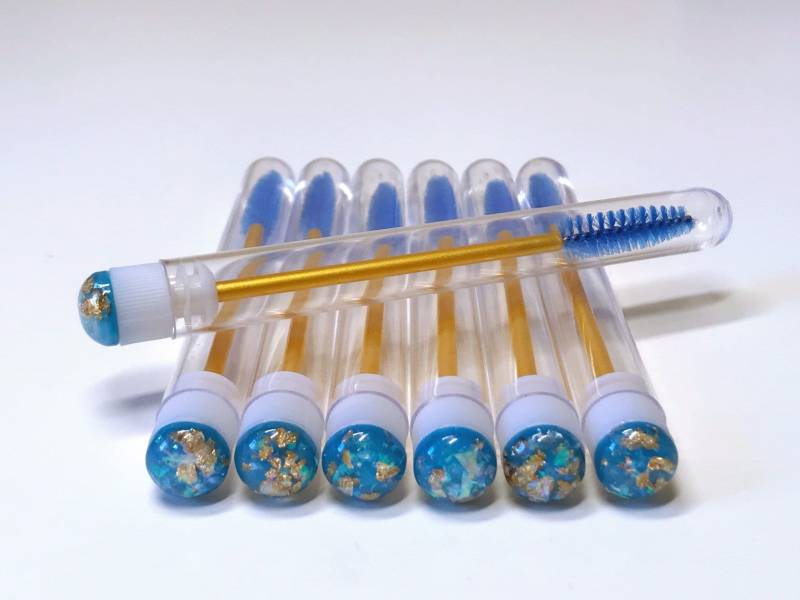 20 X Peitsche Zauberstäbe - Ozean Blau Gold Blatt von Etsy - LadyLusLashes