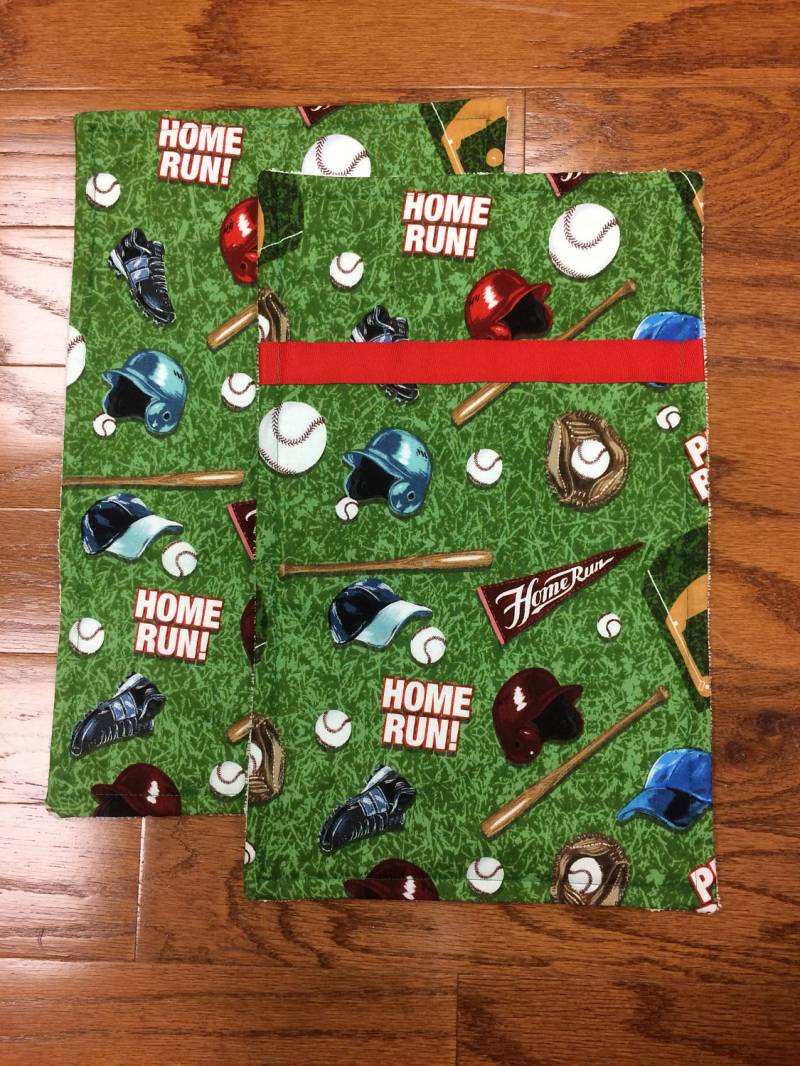 Baseball-Home Lauf Spucktuch-Set Baseball-Home Lauf Spucktuch-Set von Etsy - LadybugsKissBoutique