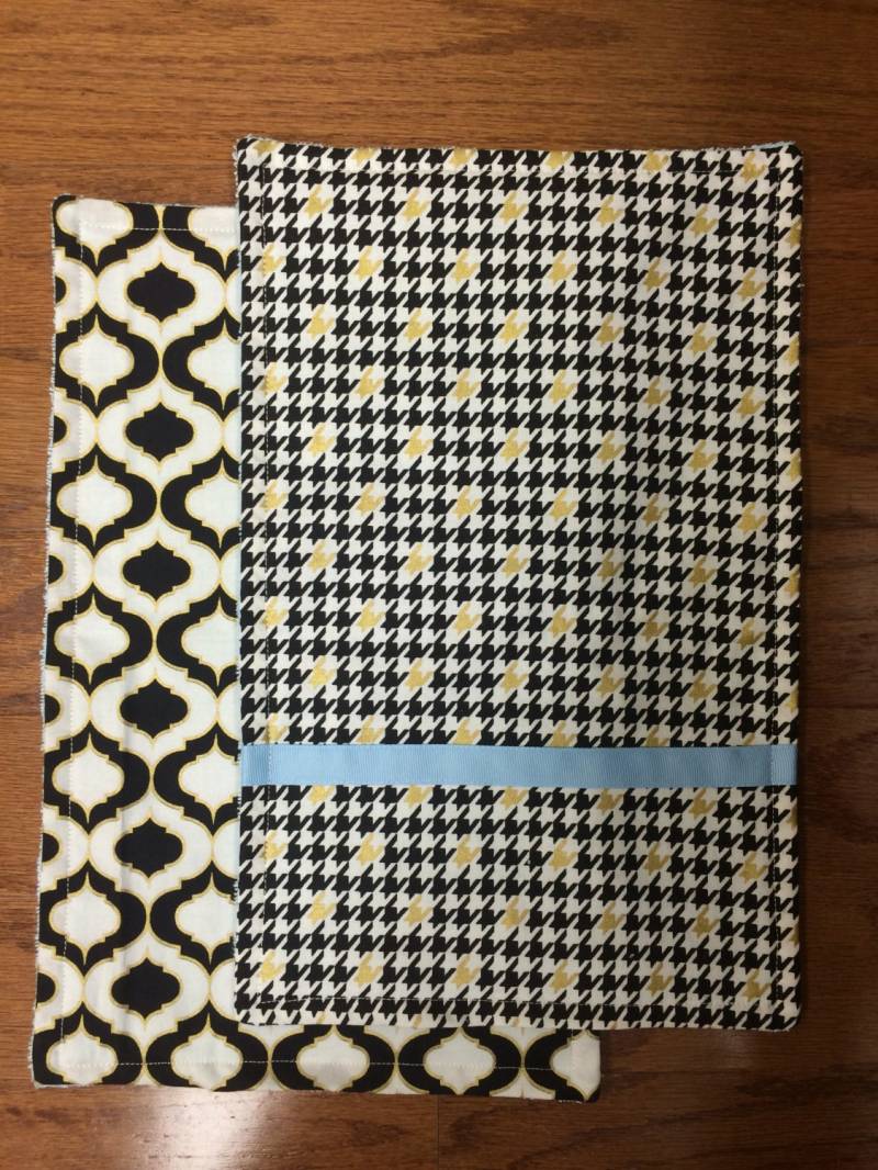 Gold/Schwarz/Weiß Burp Tuch Set Gold/Schwarz/Weiß Burp Tuch Set von Etsy - LadybugsKissBoutique