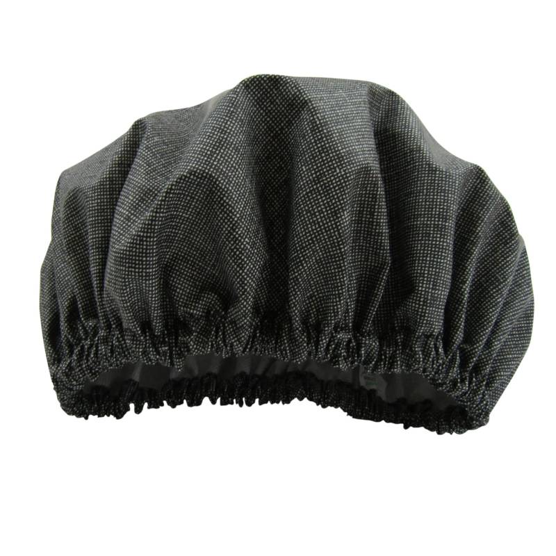 Duschhaube Schwarz Erwachsenengröße Waschbar Aus Laminierter Baumwolle von Etsy - LaminatedCottonShop