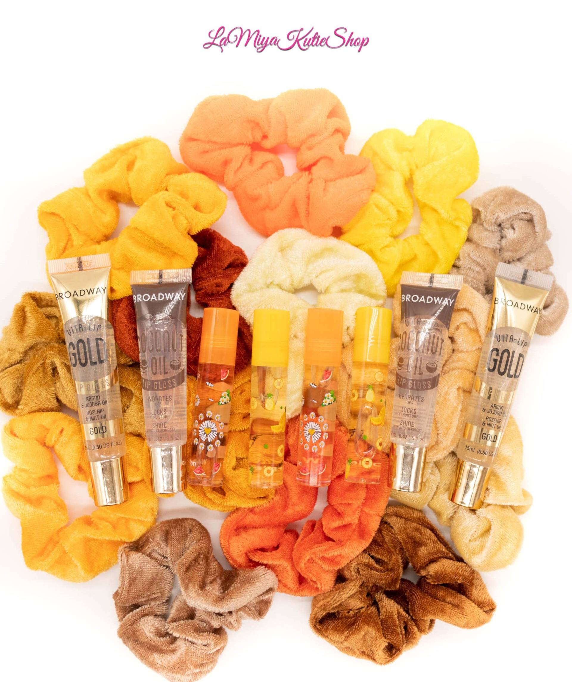 Herbst Lippe Bündel, Lipgloss Lippenfeuchtigkeit, Scrunchie Set, Orange Und Gelbes Geschenk Für Sie, Gastgeschenke von Etsy - Lamiyakutieshop