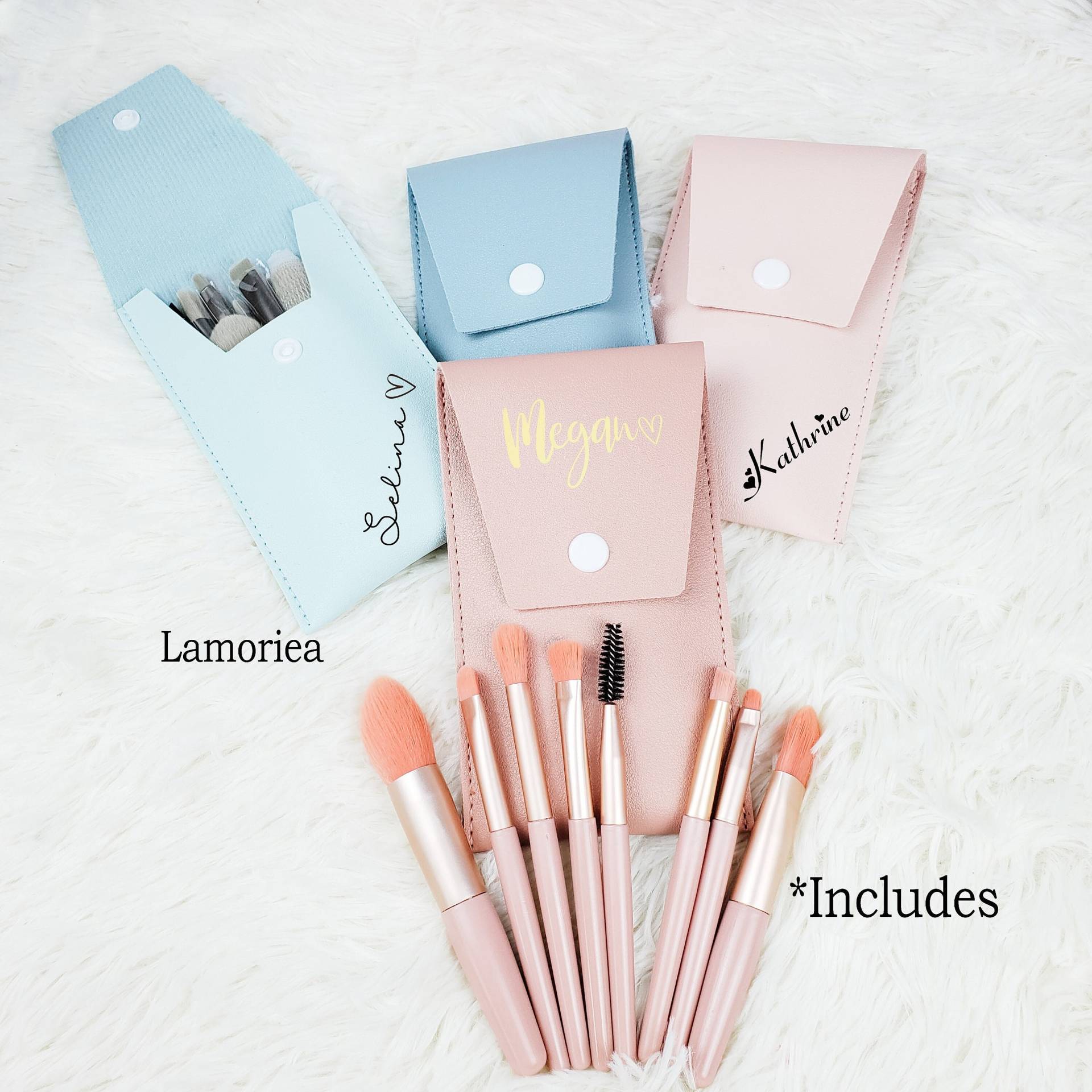 Personalisieren Make-Up Pinsel-Set, Brautjungfer Pinsel, Reise-Make-Up Weihnachtsgeschenk, Vorschlag Personalisieren Make-Up Pinsel-Set, Brautjungfer Pinsel, Reise-Make-Up Weihnachtsgeschenk, Vorschlag von Etsy - Lamoriea