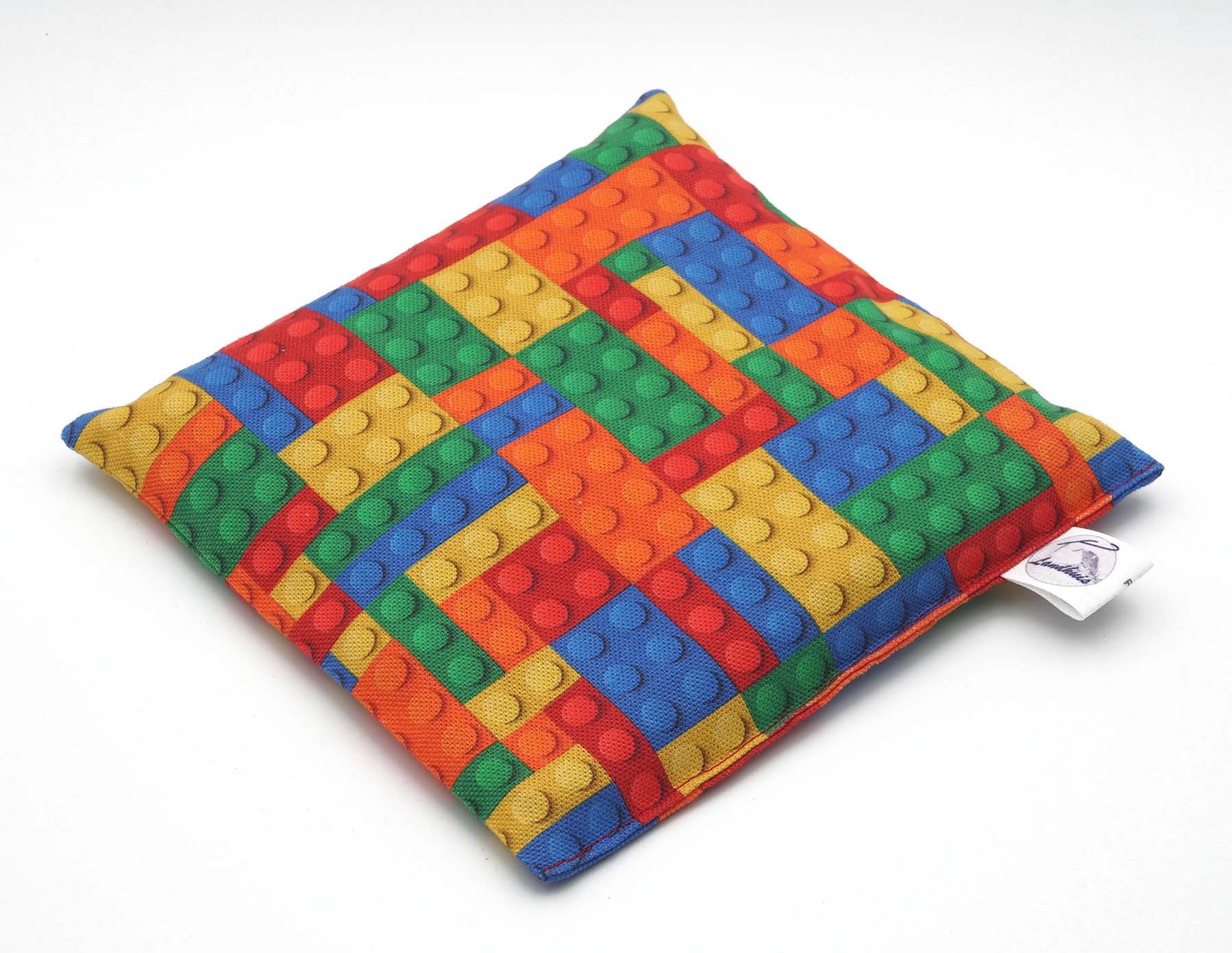 Landhuis Handmade Kirschkernkissen - Handgefertigt, Bauklötze-Design, Wärme- & Kältekissen, 2 Größen von Etsy - LandhuisDe