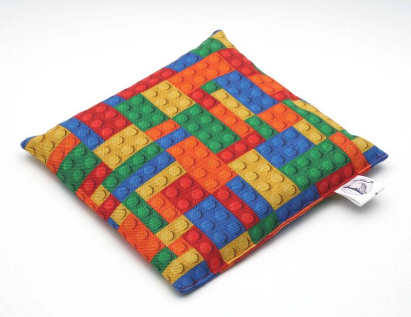 Landhuis Handmade Kirschkernkissen - Handgefertigt, Bauklötze-Design, Wärme- & Kältekissen, 2 Größen von Etsy - LandhuisDe