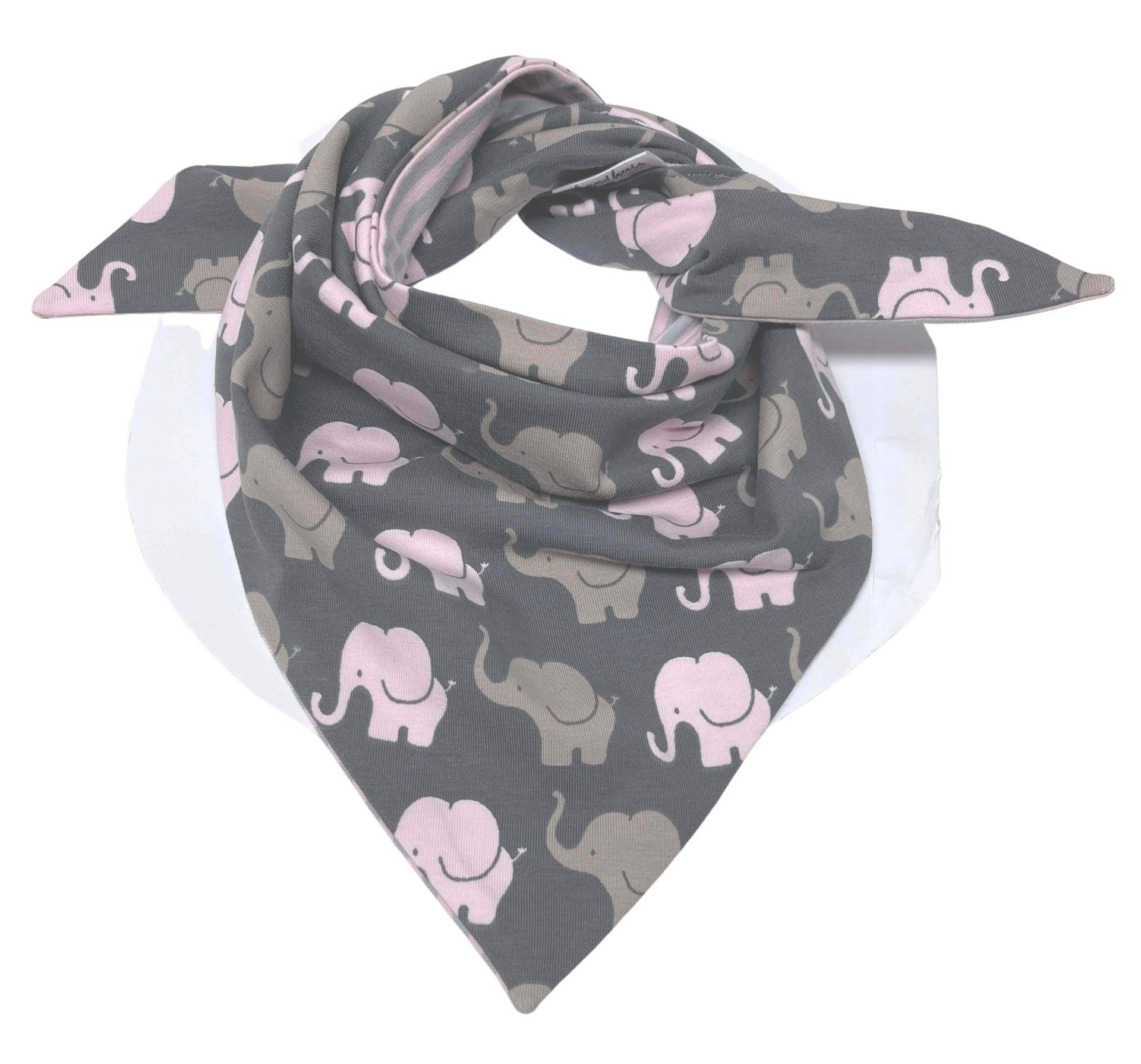 Wende Dreieckstuch Für Kleinkinder Elefanten Parade in Grau Mit Rosa Und Beige Wende Dreieckstuch Für Kleinkinder Elefanten Parade in Grau Mit Rosa Und Beige von Etsy - LandhuisDe