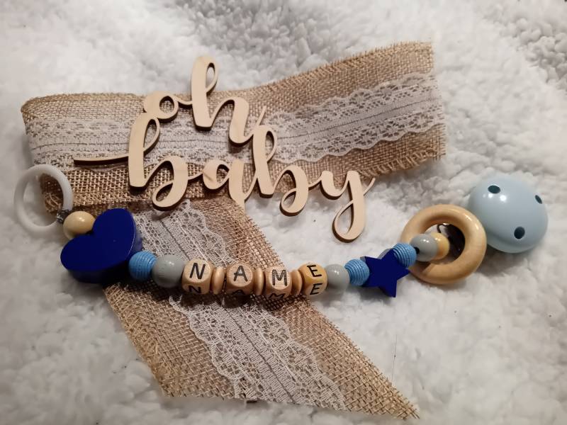 Personalisierte Schnullerkette von Etsy - JALAJAcreative
