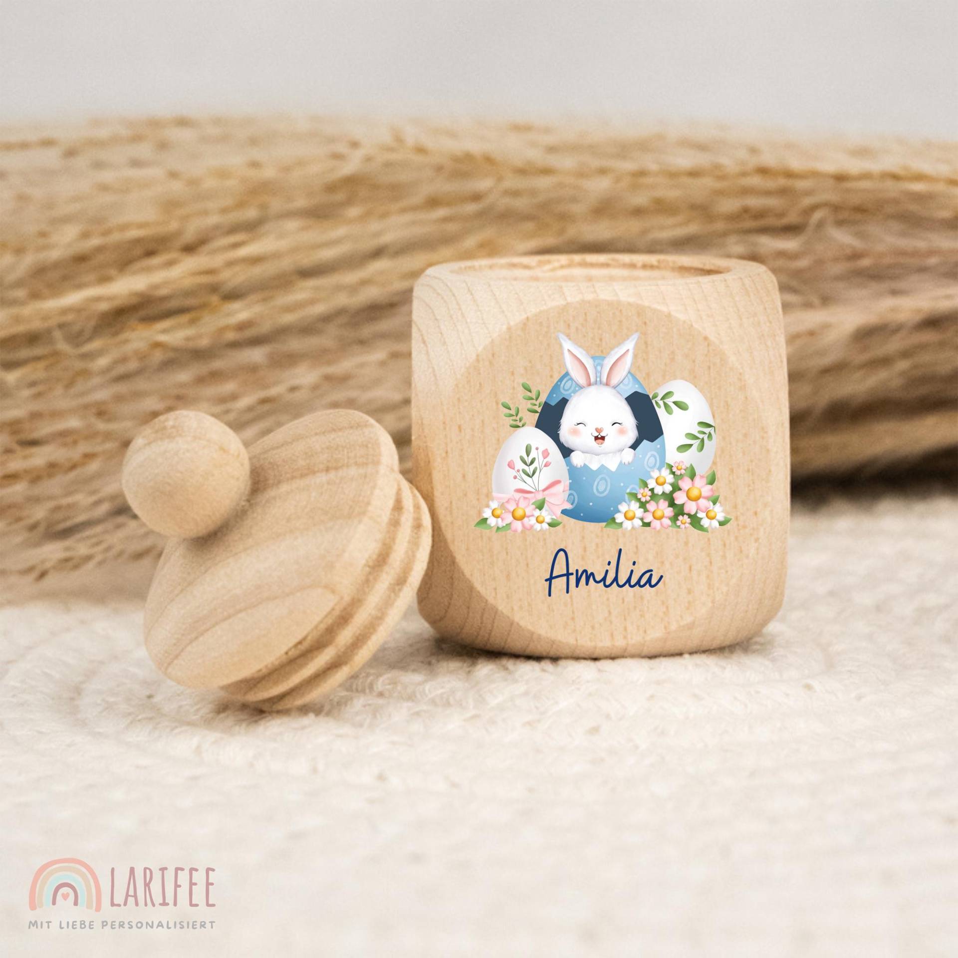 Zahndose Personalisiert Mit Oster-Motiv, Milchzahndose Name, Aus Holz, Dose Milchzähne, Schraubverschluss, Uv-Druck Zahndose Personalisiert Mit Oster-Motiv, Milchzahndose Name, Aus Holz, Dose Milchzähne, Schraubverschluss, Uv-Druck von Etsy - Larifee