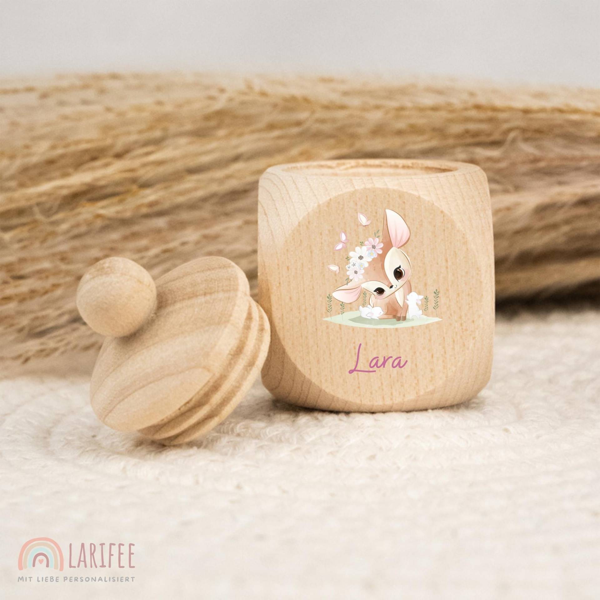Zahndose Personalisiert Mit Reh, Milchzahndose Name, Aus Holz, Dose Milchzähne, Schraubverschluss, Zahnfee, Uv-Druck Zahndose Personalisiert Mit Reh, Milchzahndose Name, Aus Holz, Dose Milchzähne, Schraubverschluss, Zahnfee, Uv-Druck von Etsy - Larifee