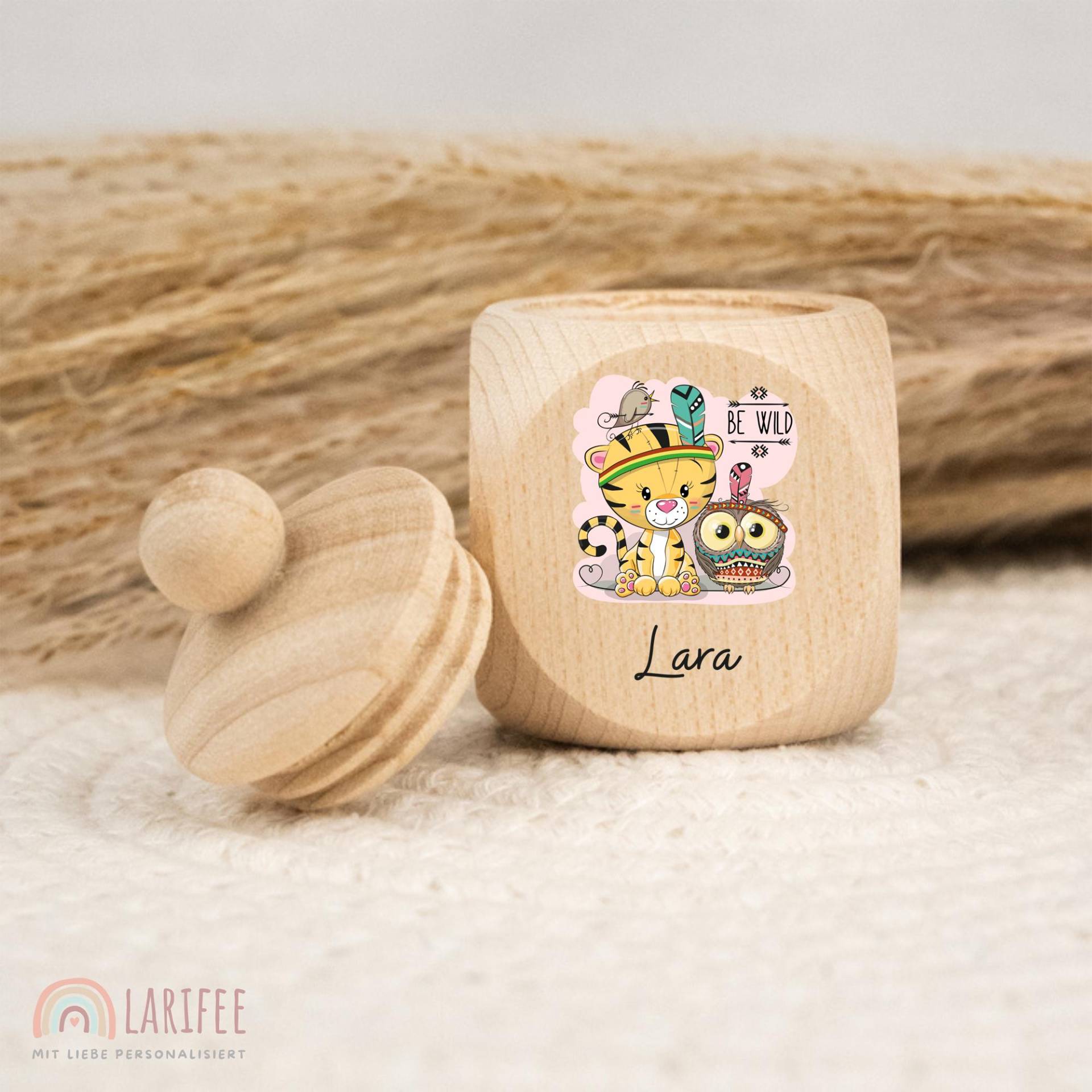 Zahndose Personalisiert Mit Tiger & Eule, Milchzahndose Name, Aus Holz, Dose Milchzähne, Schraubverschluss, Uv-Druck Zahndose Personalisiert Mit Tiger & Eule, Milchzahndose Name, Aus Holz, Dose Milchzähne, Schraubverschluss, Uv-Druck von Etsy - Larifee