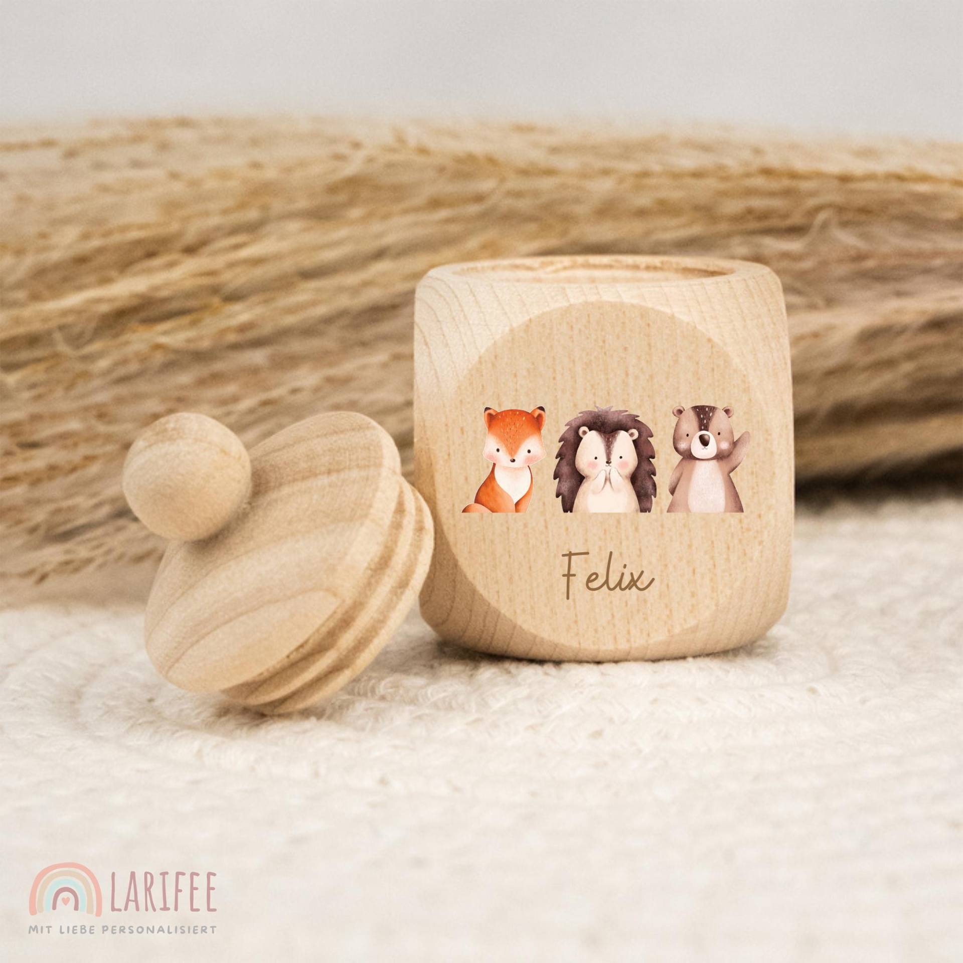 Zahndose Personalisiert Waldtiere, Milchzahndose Mit Name, Aus Holz, Dose Milchzähne, Schraubverschluss, Zahnfee, Uv-Druck Zahndose Personalisiert Waldtiere, Milchzahndose Mit Name, Aus Holz, Dose Milchzähne, Schraubverschluss, Zahnfee, Uv-Druck von Etsy - Larifee