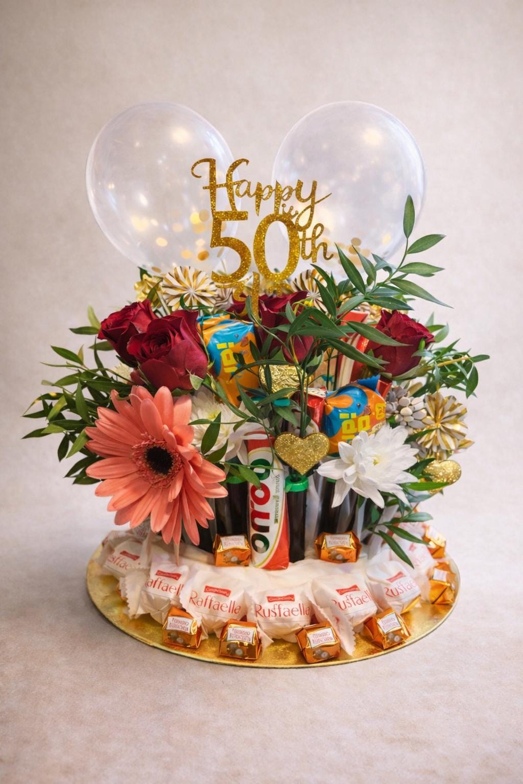 Geschenk Zum 50. Geburtstag Für Frau & Mann | Blumenstrauß Mit Süßigkeiten Besondere Überraschung Eltern, Freunde Geschenk Zum 50. Geburtstag Für Frau & Mann | Blumenstrauß Mit Süßigkeiten Besondere Überraschung Eltern, Freunde von Etsy - LasLeonasdelCaribe