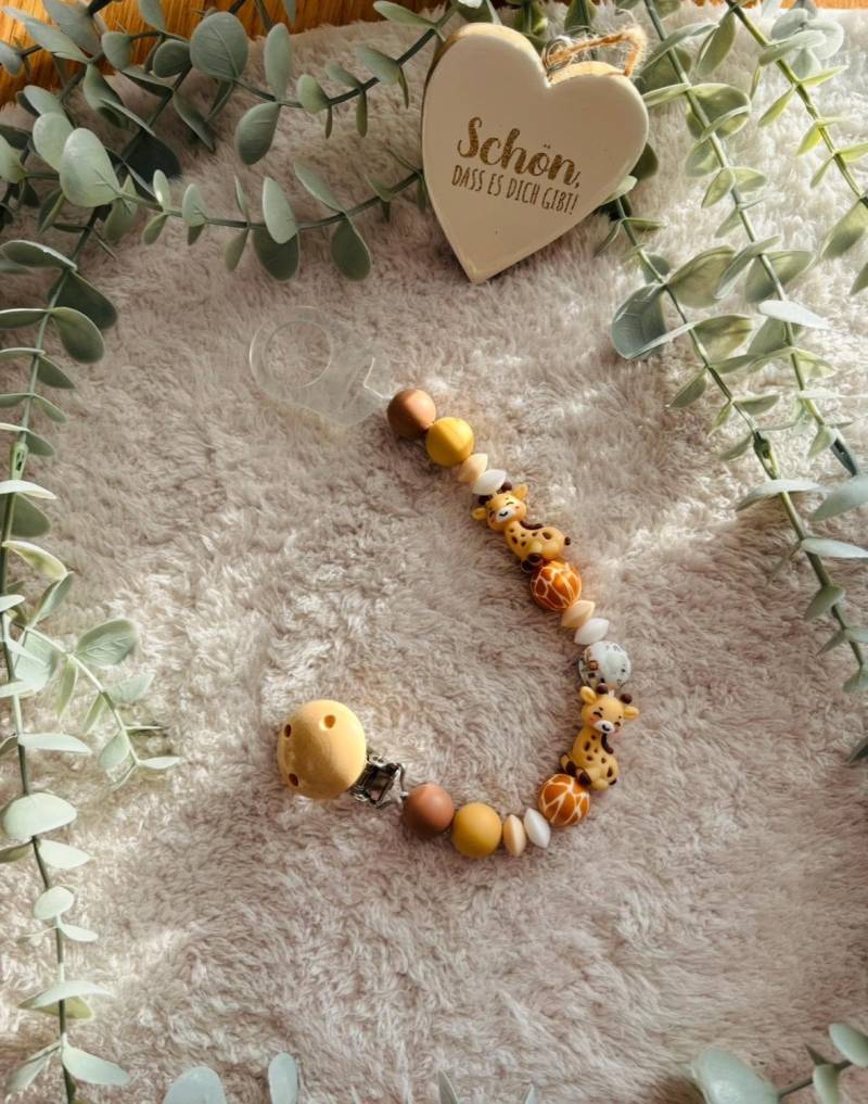 Schnullerkette - Griraffe von Etsy - LaurasBabyzauber