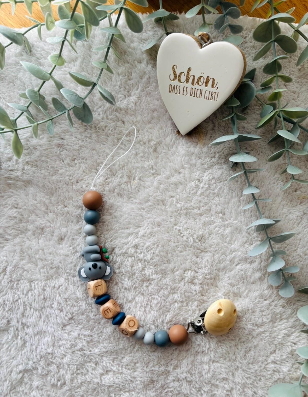 Schnullerkette Koala - Personalisiert Schnullerkette Koala - Personalisiert von Etsy - LaurasBabyzauber