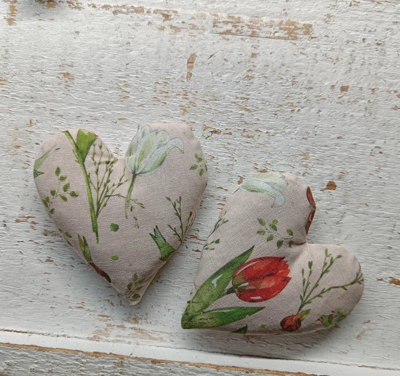 Lavendelsäckchen, Lavendelherz, Aus Baumwollstoff Genäht, Mit Lavendel Gefüllt von Etsy - LauterNetteSaechala