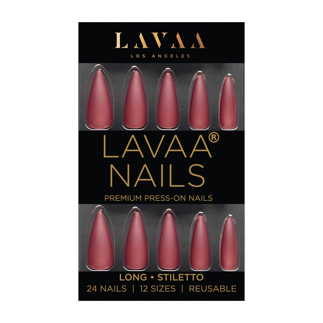 Burgundy Boss Press-On Nägel | Matte Burgund Lange Stiletto Salonqualität Und Wiederverwendbar Lava Schönheit Burgundy Boss Press-On Nägel | Matte Burgund Lange Stiletto Salonqualität Und Wiederverwendbar Lava Schönheit von Etsy - LavaaBeauty