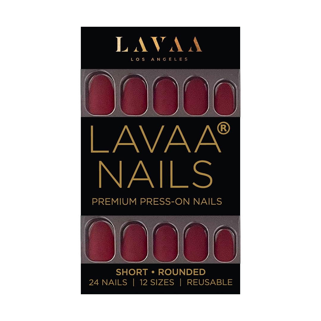 Lusty Red Press-On Nails | Kurze Abgerundete Matt Tiefrote Nägel Natürlich & Wiederverwendbar Lava Schönheit Lusty Red Press-On Nails | Kurze Abgerundete Matt Tiefrote Nägel Natürlich & Wiederverwendbar Lava Schönheit von Etsy - LavaaBeauty