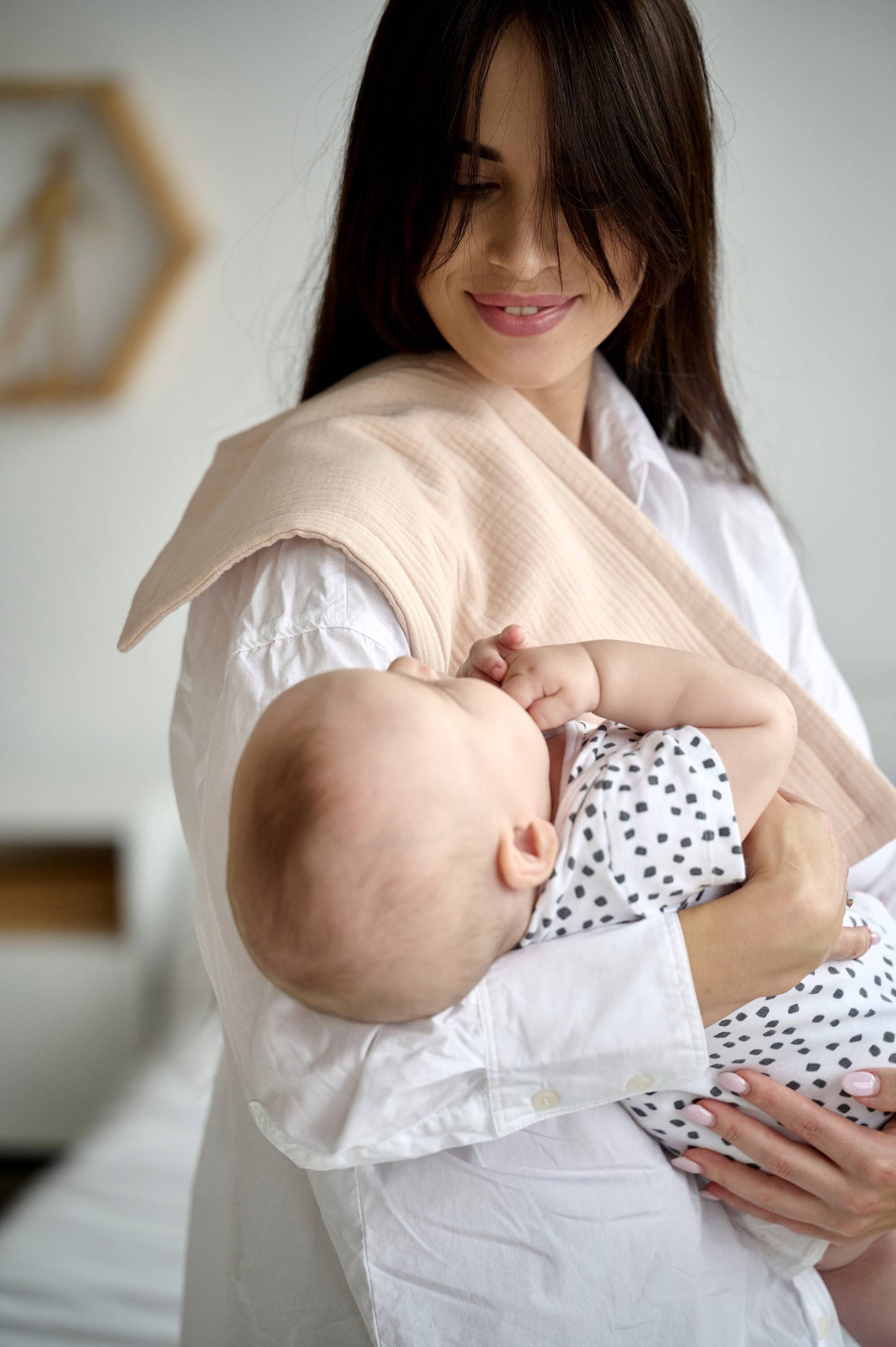 Musselin Tuch, Bio Baumwolle Schulter Baby Shower Geschenkidee von Etsy - LazyBunnyStudio