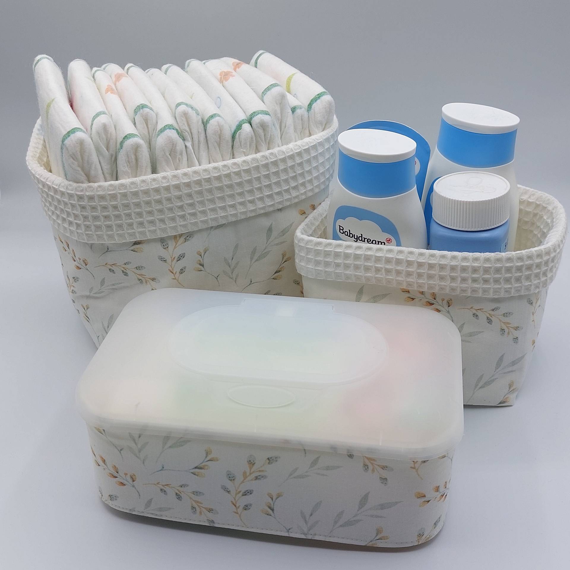 Wickeltischset ~ Weidenzweige Ecru Wahlweise Mit Oder Ohne Bezug Feuchttücherbox Baumwolle/Waffelpique Wickeltischset ~ Weidenzweige Ecru Wahlweise Mit Oder Ohne Bezug Feuchttücherbox Baumwolle/Waffelpique von Etsy - LeNiCreativ