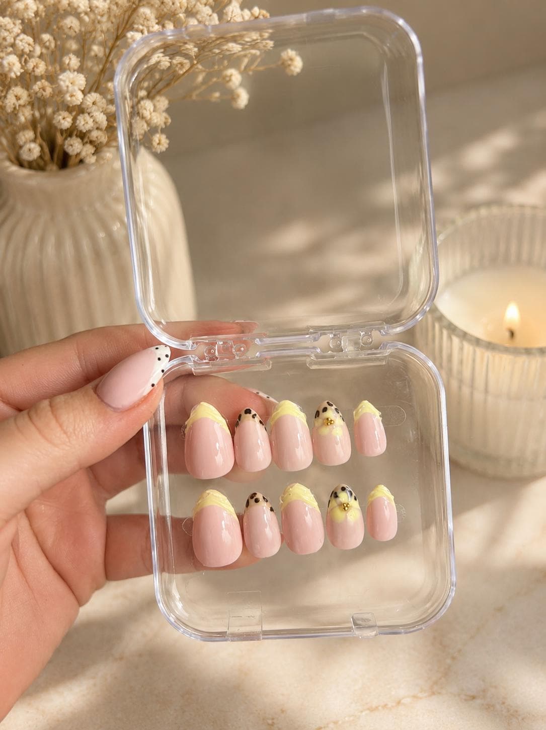 Butter Leopard French Press-On Nails Butter Leopard French Press-On Nails von Etsy - LeaNailsShop