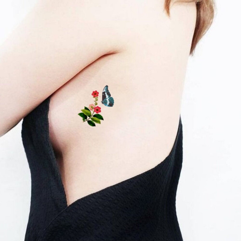 Set Von 2 Temporären Tattoos Schmetterling/Kleines Tattoo, Das Ihr Blumenarrangement Vervollständigt Symbol Der Freiheit & Reinassance Geschenk Set Von 2 Temporären Tattoos Schmetterling/Kleines Tattoo, Das Ihr Blumenarrangement Vervollständigt Symbol Der Freiheit & Reinassance Geschenk von Etsy - Leccio51
