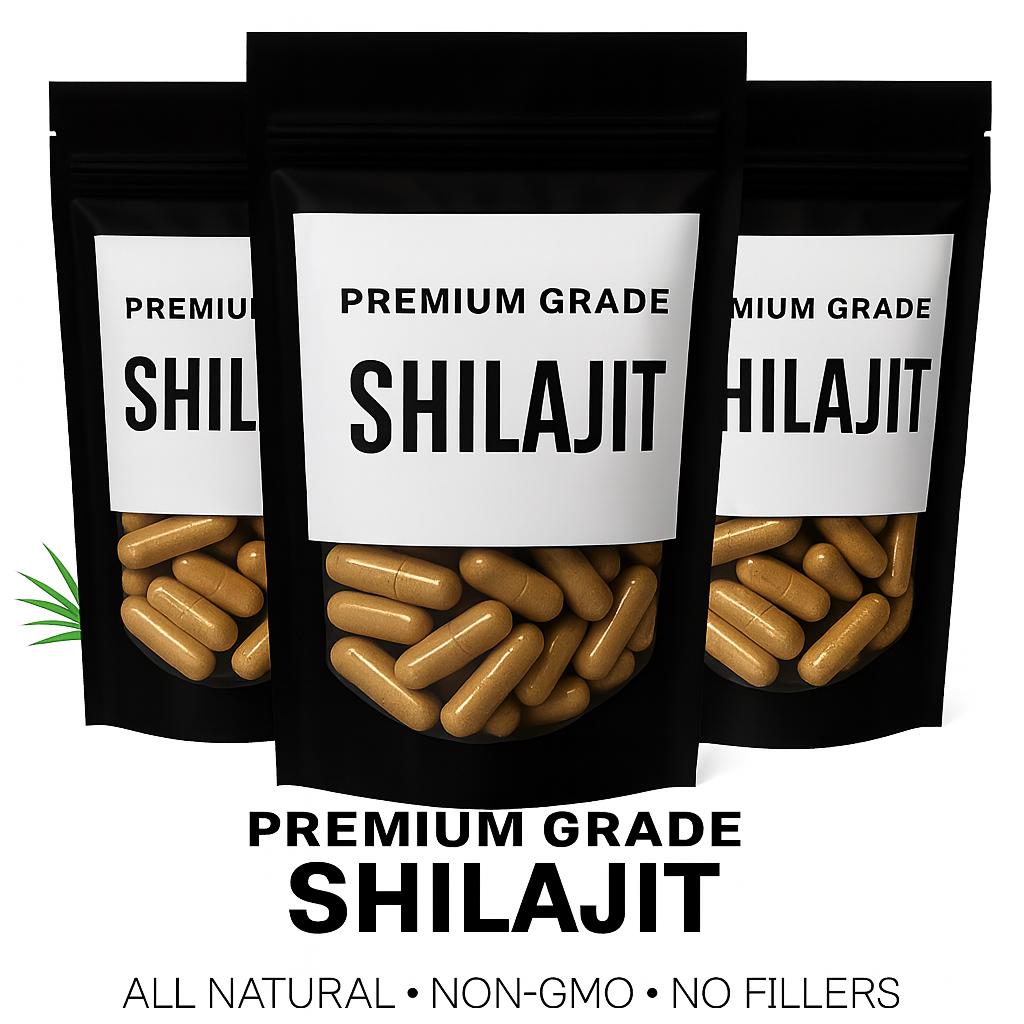 Shilajit Capsules 250Mg - Standardized To 20% Fulvic Acids | Natural Mineral Extract Vegan Non-Gmo Supplement von Etsy - Lederstoff