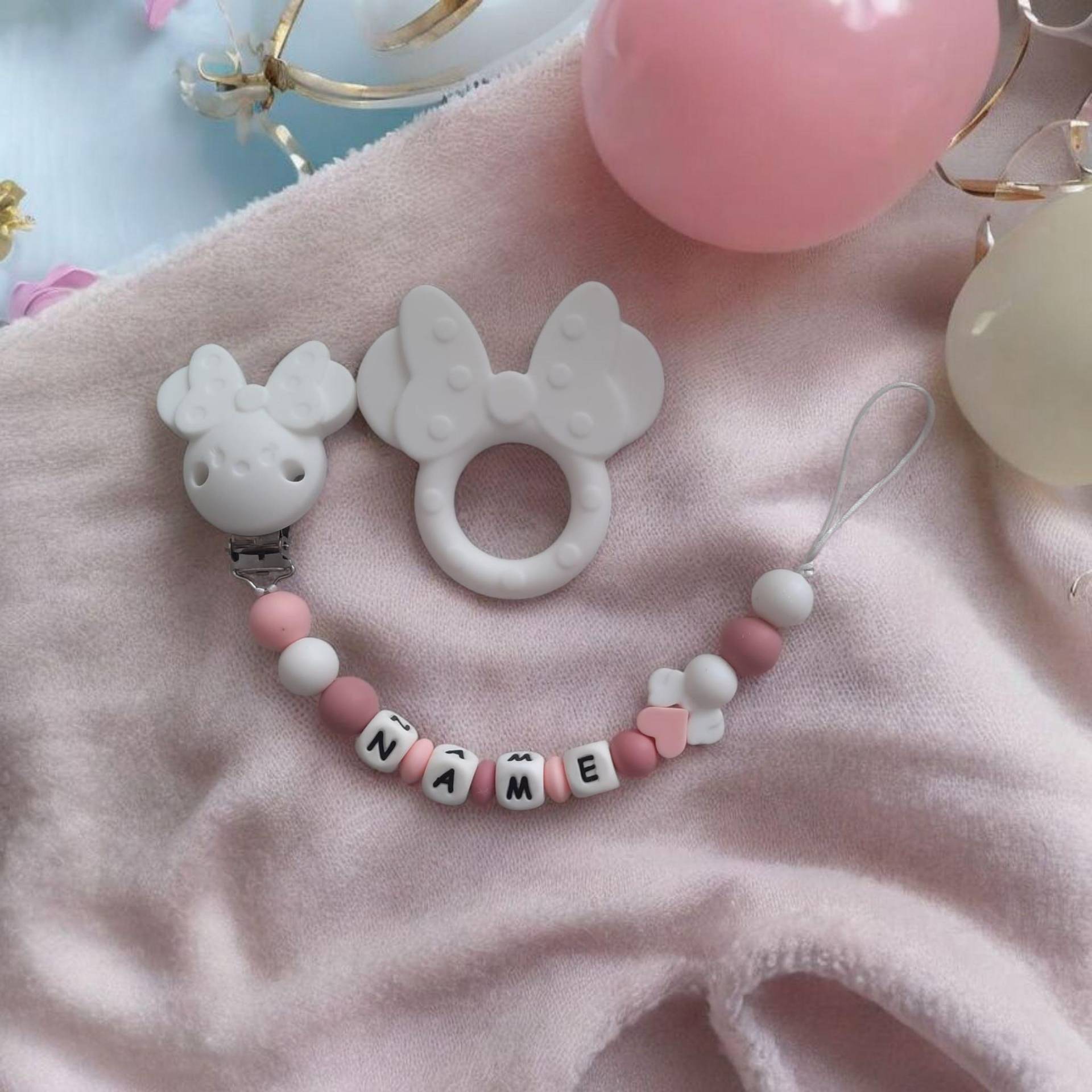 Schnullerkette Personalisiert Mit Beissring von Etsy - LemeravigliedimariCo
