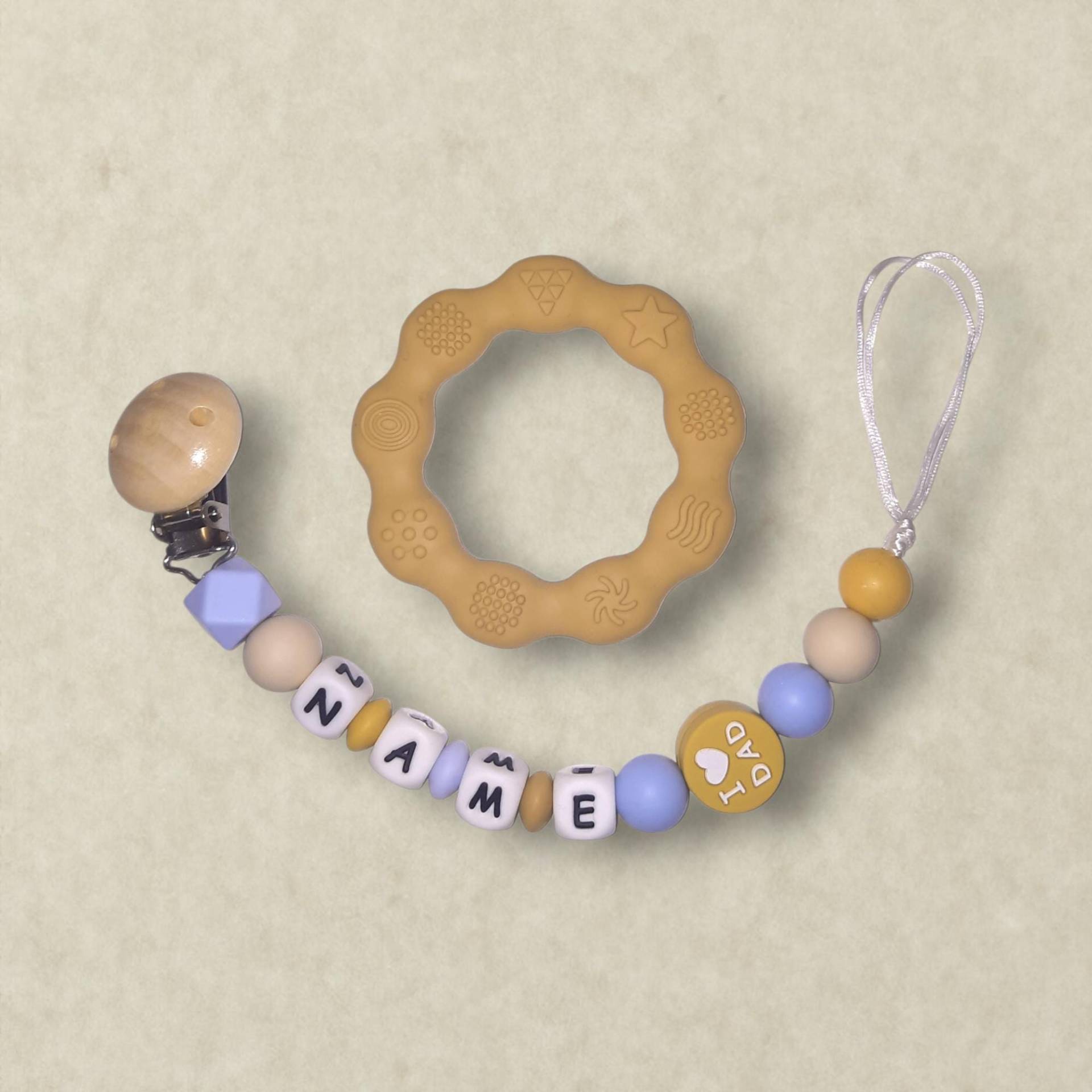 Schnullerkette Personalisiert Mit Beissring Schnullerkette Personalisiert Mit Beissring von Etsy - LemeravigliedimariCo