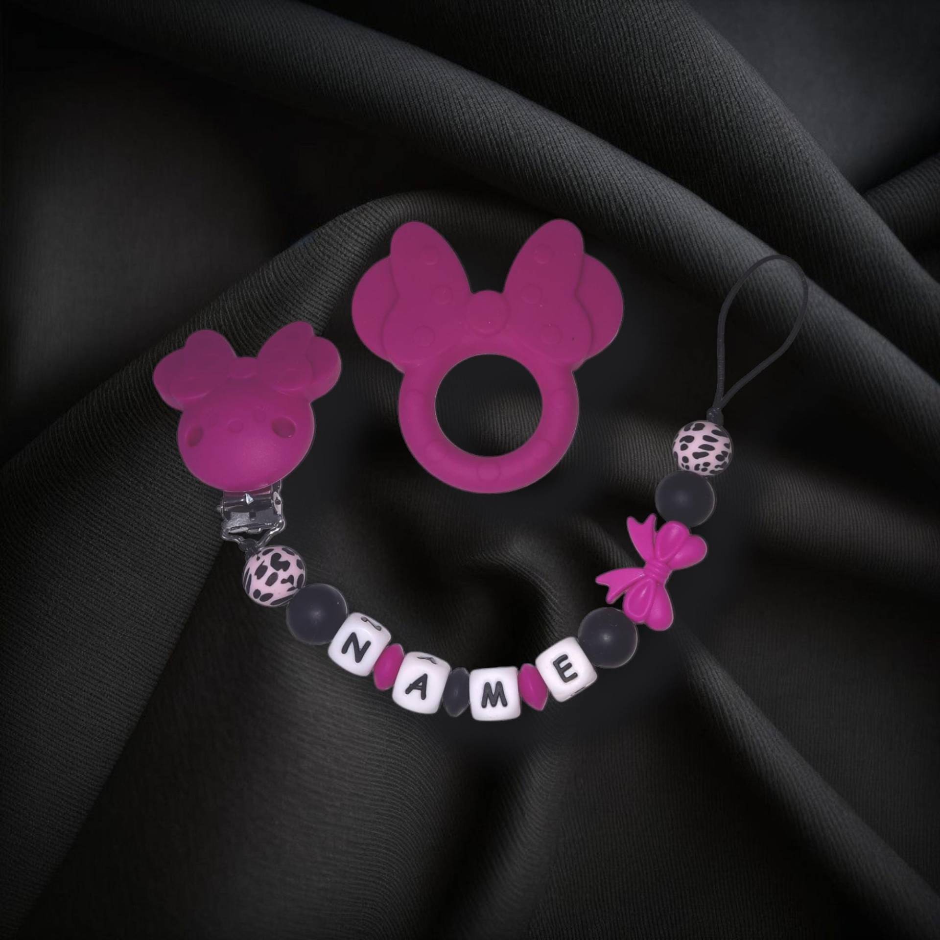 Schnullerkette Personalisiert Und Beissring von Etsy - LemeravigliedimariCo