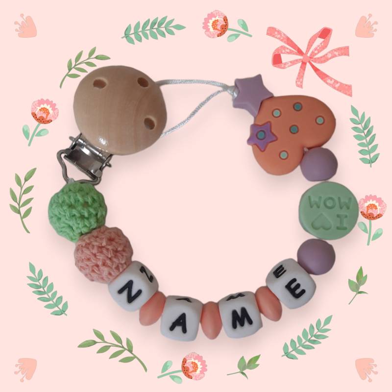 Schnullerkette Personalisiert Schnullerkette Personalisiert von Etsy - LemeravigliedimariCo