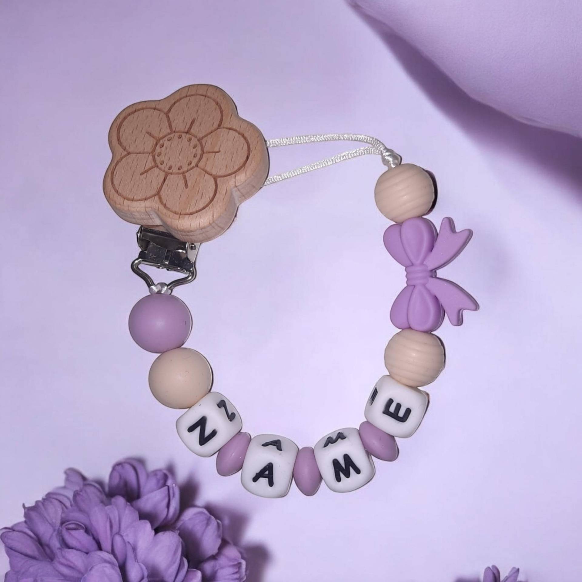 Schnullerkette Personalisiert von Etsy - LemeravigliedimariCo