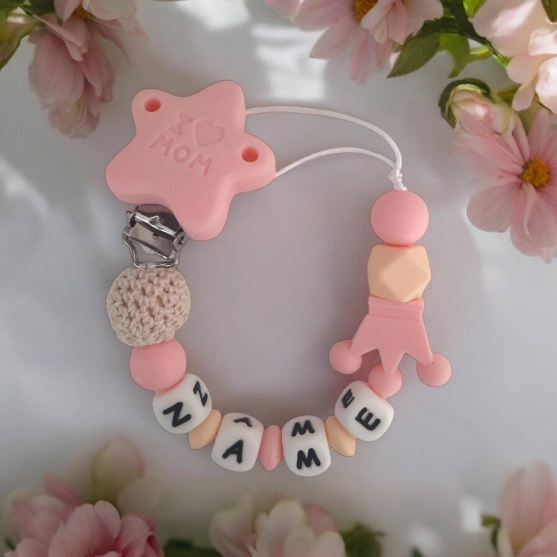 Schnullerkette Personalisiert von Etsy - LemeravigliedimariCo