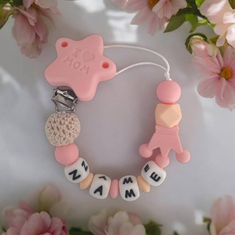 Schnullerkette Personalisiert Schnullerkette Personalisiert von Etsy - LemeravigliedimariCo