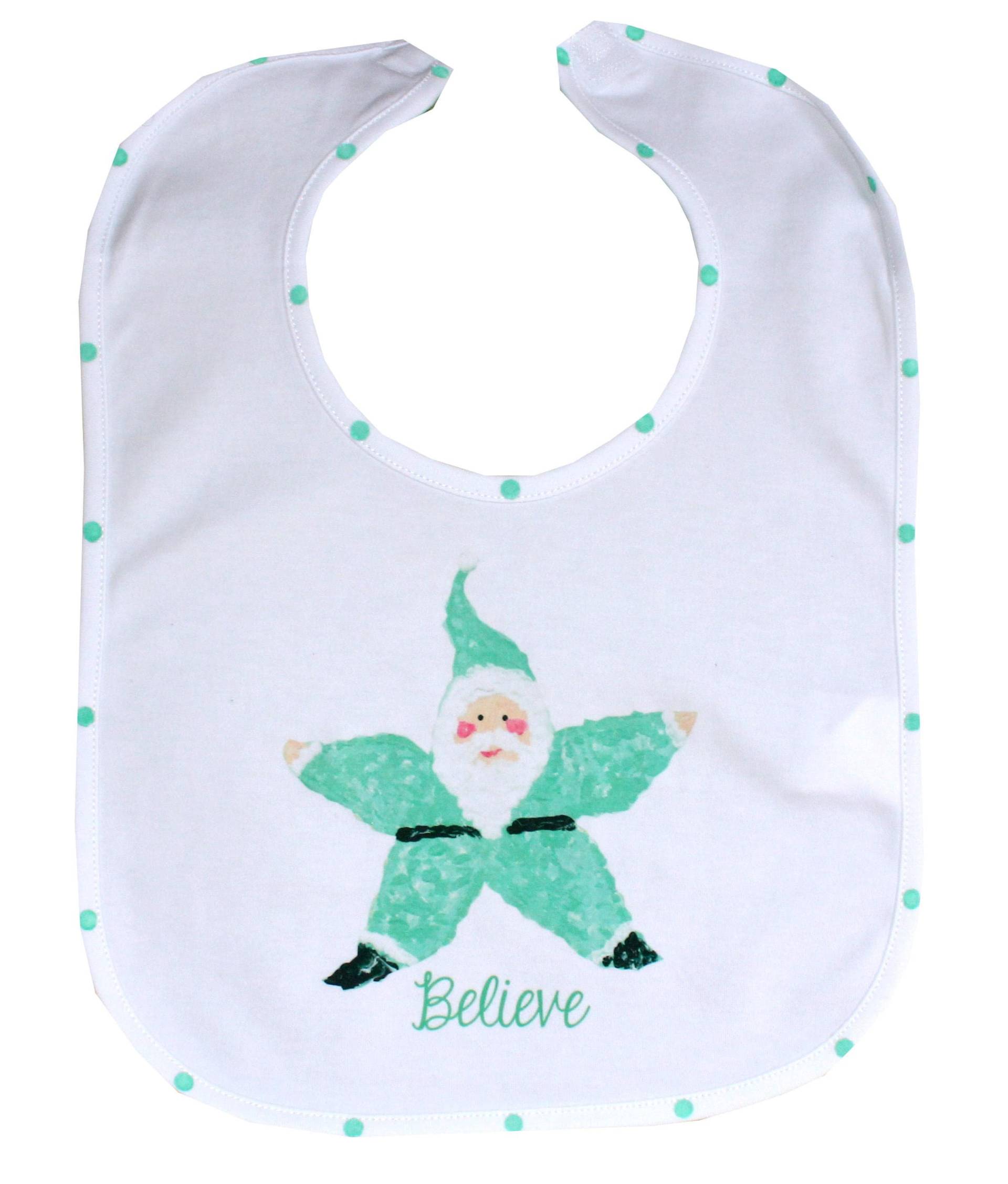 Türkis Seestern Santa Strand Baby Weihnachten Lätzchen von Etsy - LemondaisyDesign