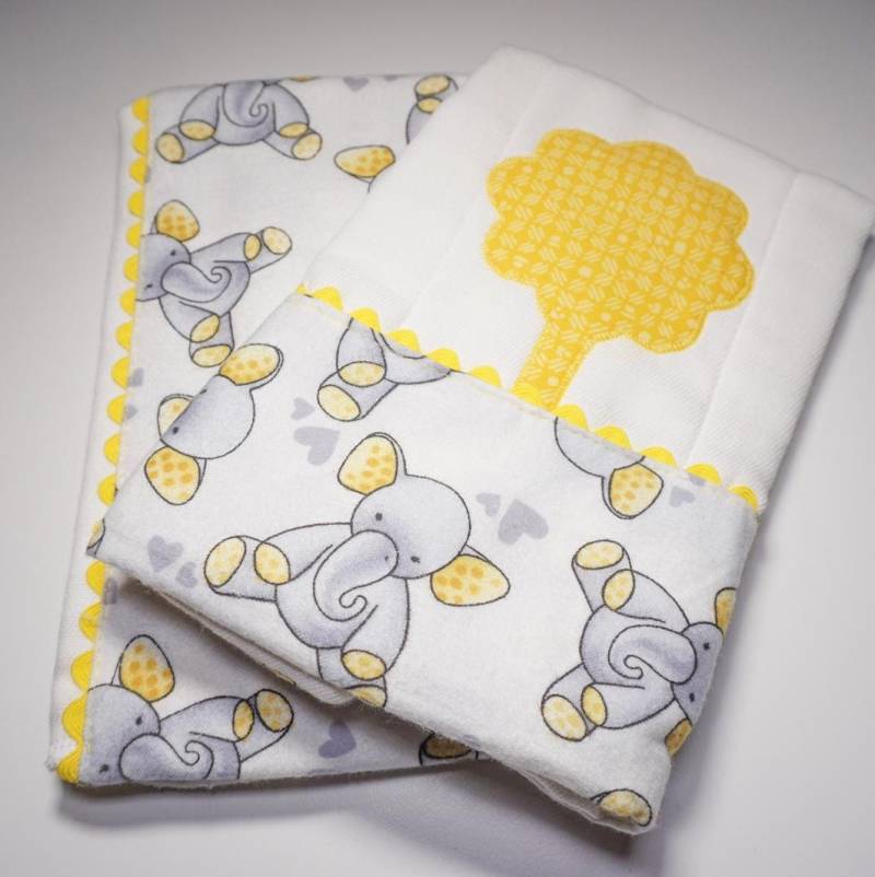 Baby-Applikation-Set - Grau Und Gelb Baby-Applikation-Set - Grau Und Gelb von Etsy - LepetitamourByAnita