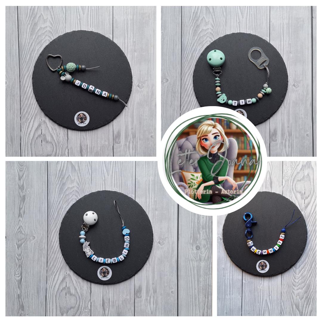 Schnullerkette - Personalisiert Schnullerkette - Personalisiert von Etsy - LetterJoana