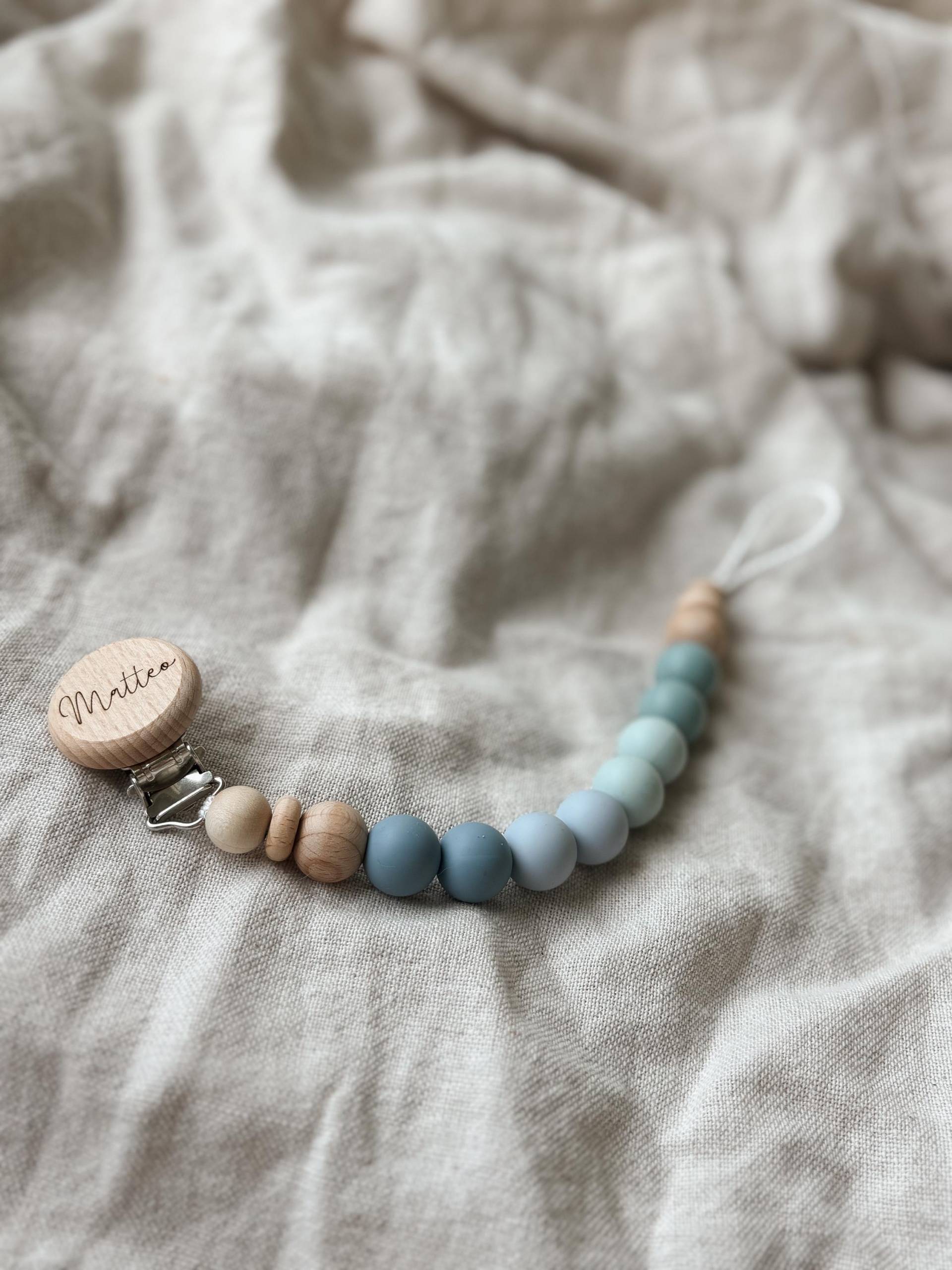 Schnullerkette Mit Namen- Personalisiert - Blau Geschenk Geburt Schnullerkette Mit Namen- Personalisiert - Blau Geschenk Geburt von Etsy - LeukkStudio
