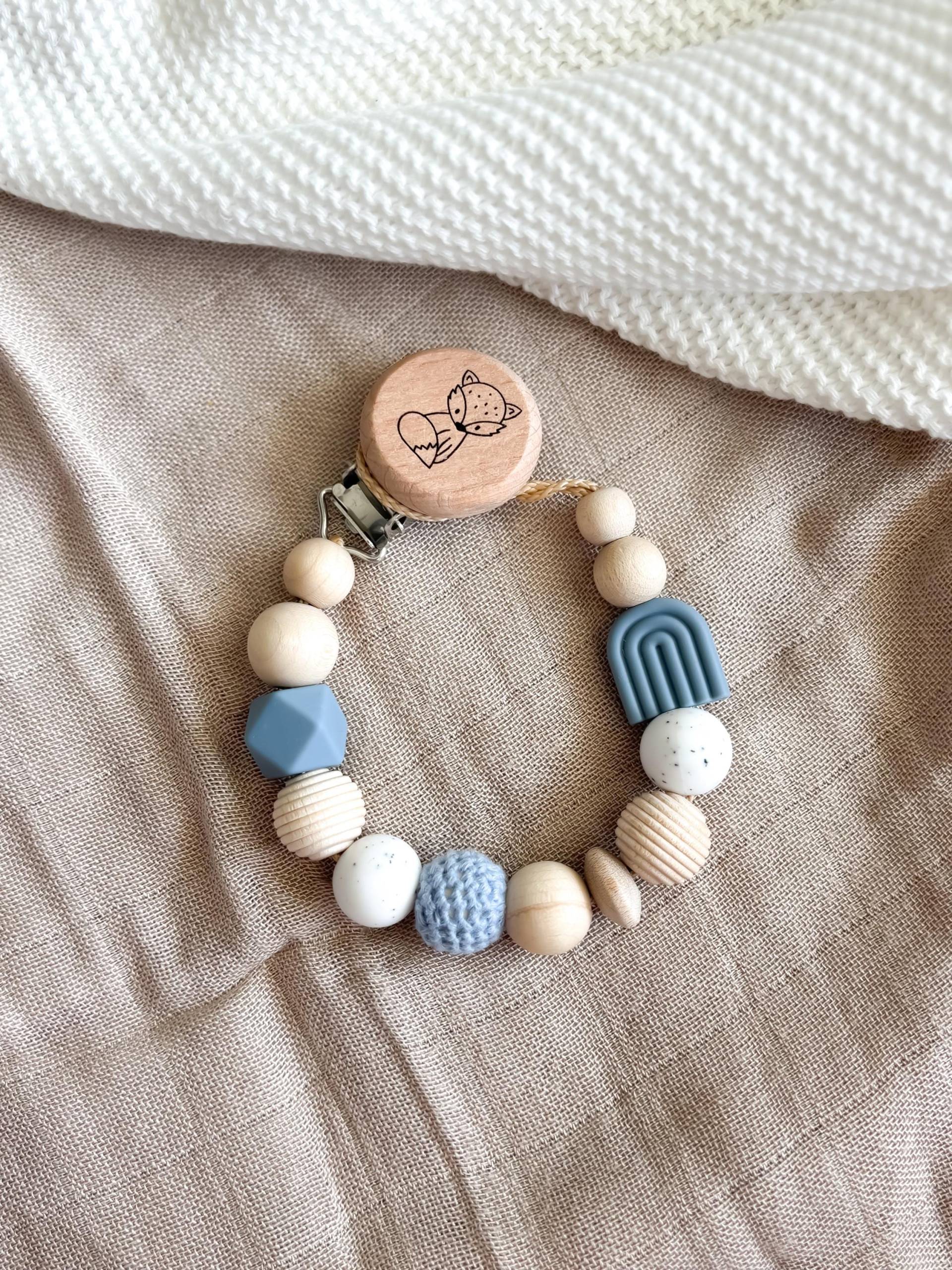 Schnullerkette Mit Namen - Personalisiert Blau Regenbogen Geschenke Zur Geburt Und Taufe Schnullerkette Mit Namen - Personalisiert Blau Regenbogen Geschenke Zur Geburt Und Taufe von Etsy - LeukkStudio