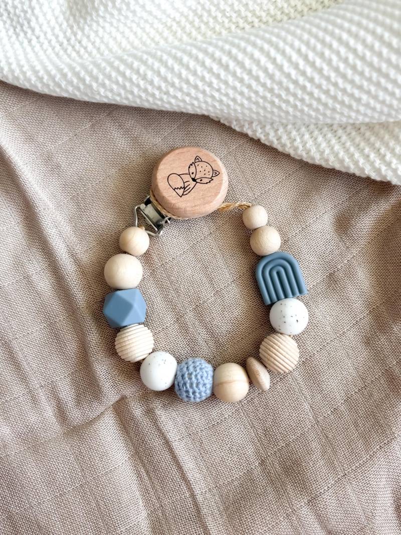 Schnullerkette Mit Namen - Personalisiert Blau Regenbogen Geschenke Zur Geburt Und Taufe Schnullerkette Mit Namen - Personalisiert Blau Regenbogen Geschenke Zur Geburt Und Taufe von Etsy - LeukkStudio