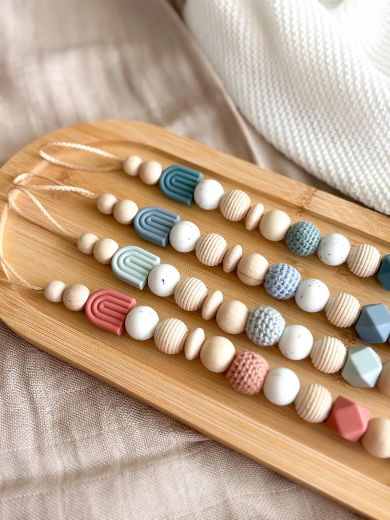 Schnullerkette Mit Namen - Personalisiert Hell Blau Regenbogen Geschenke Zur Geburt Und Taufe Schnullerkette Mit Namen - Personalisiert Hell Blau Regenbogen Geschenke Zur Geburt Und Taufe von Etsy - LeukkStudio