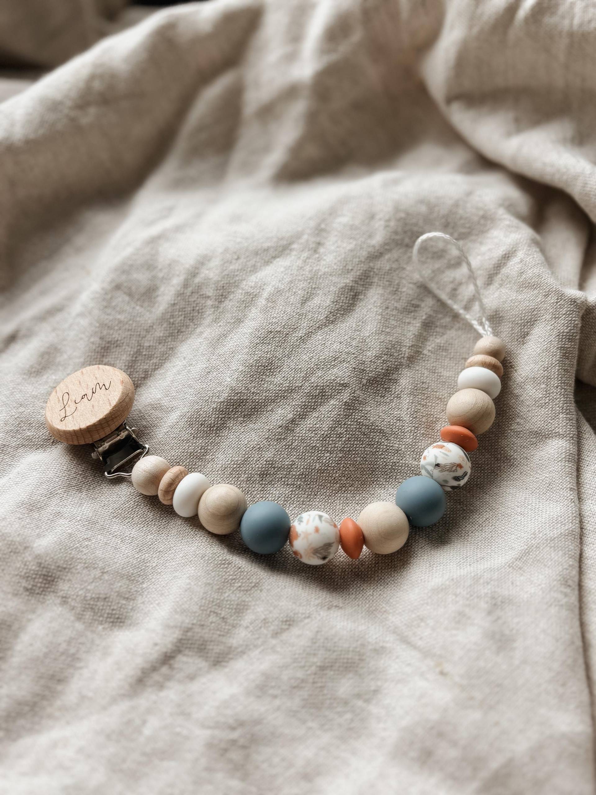 Schnullerkette Mit Namen Personalisiert - Junge Ocean Geschenk -Blau von Etsy - LeukkStudio