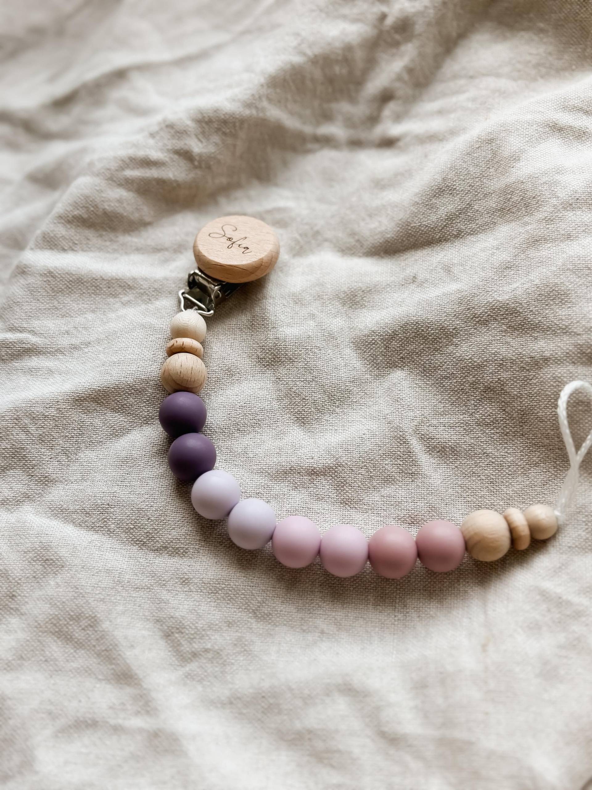 Schnullerkette Mit Namen Personalisiert - Rosa -Lila Geschenk Geburt Schnullerkette Mit Namen Personalisiert - Rosa -Lila Geschenk Geburt von Etsy - LeukkStudio