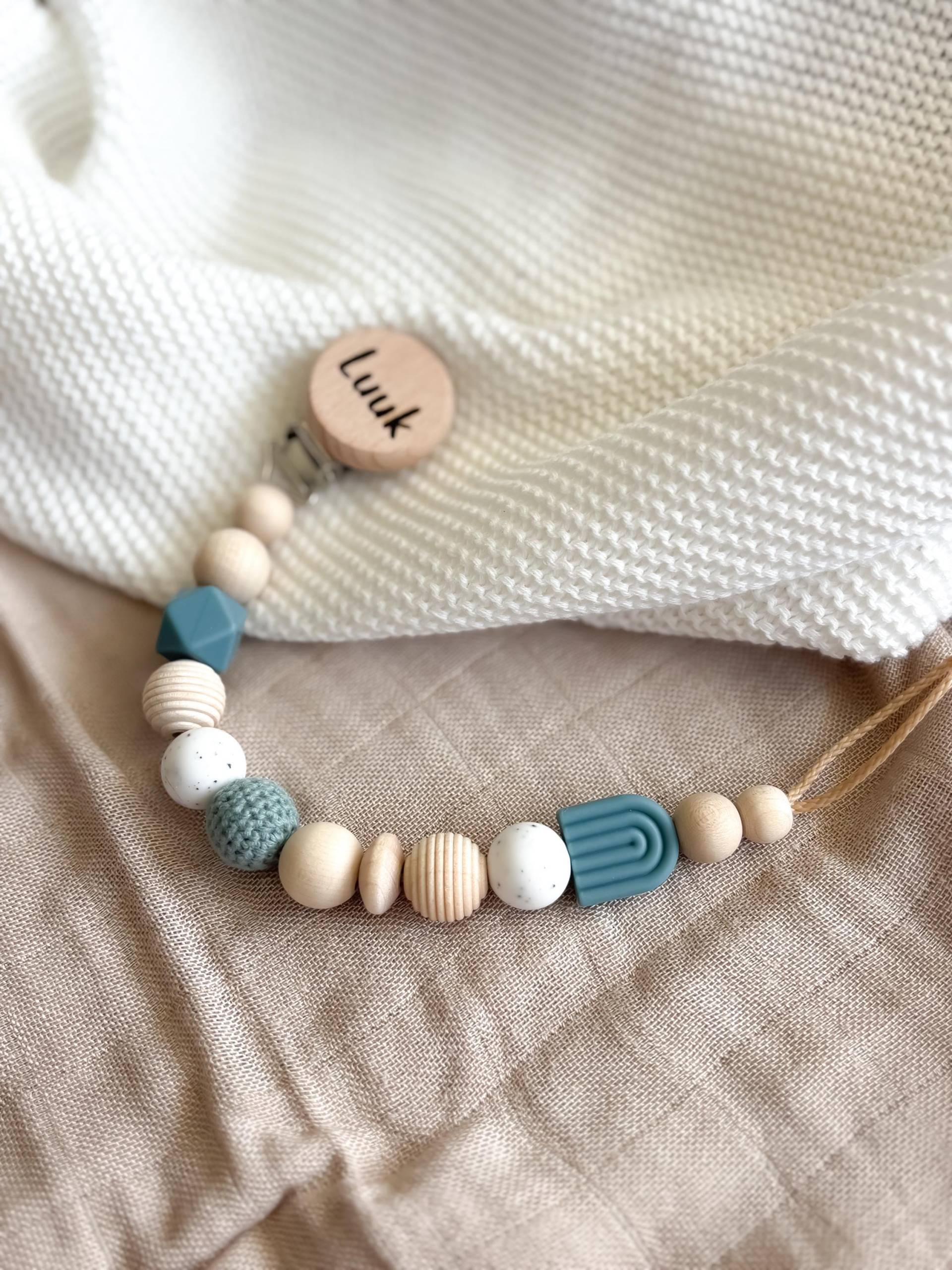 Schnullerkette Mit Namen - Personalisiert Türkis Regenbogen Geschenke Zur Geburt Und Taufe Schnullerkette Mit Namen - Personalisiert Türkis Regenbogen Geschenke Zur Geburt Und Taufe von Etsy - LeukkStudio