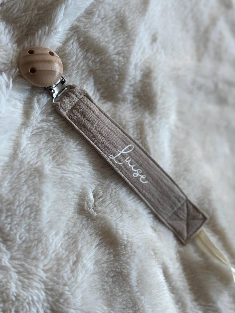 Schnullerkette Personalisiert Aus Musselin Stoff - Mit Motive von Etsy - LeukkStudio