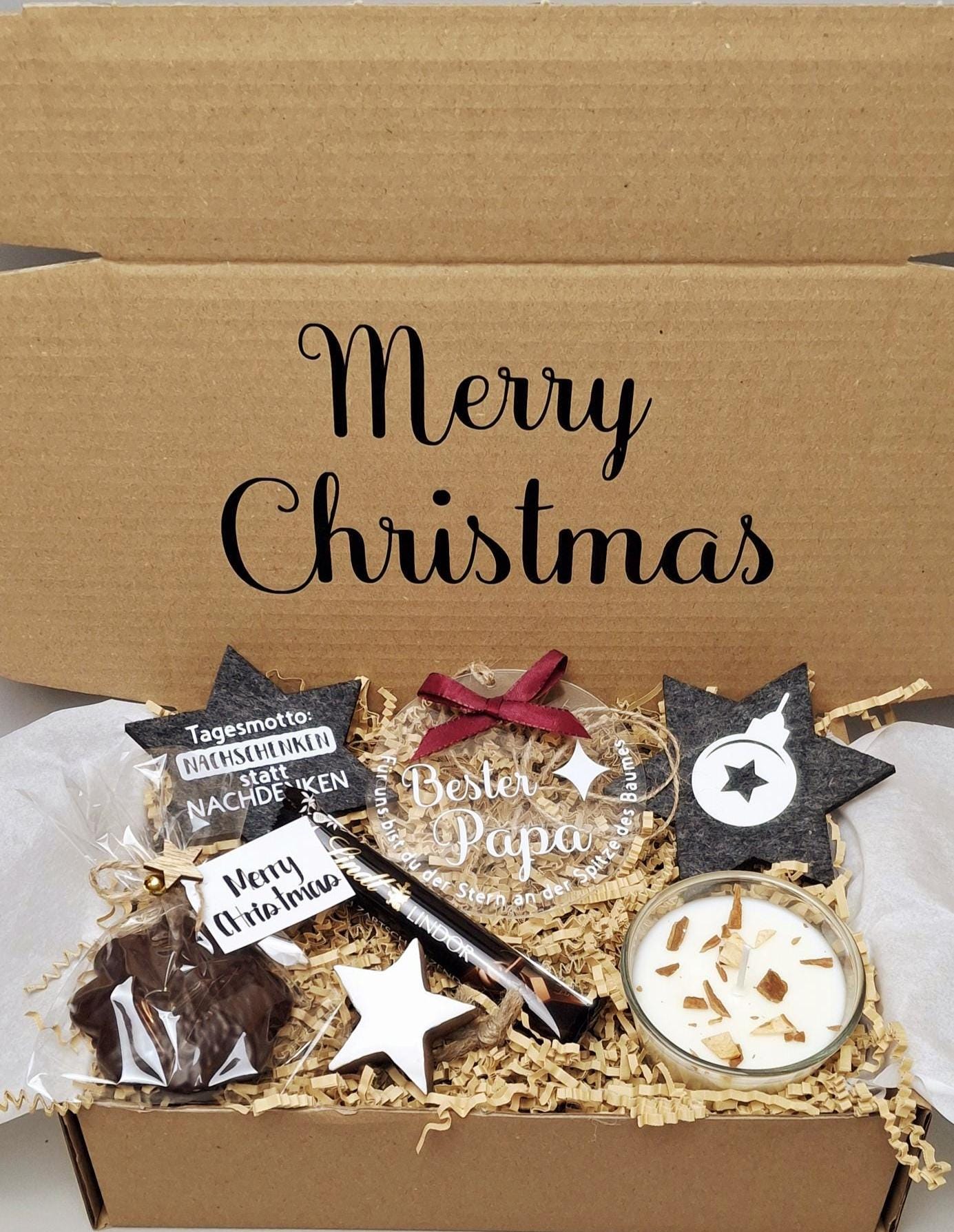 Personalisierte Geschenkbox Für Väter, Weihnachtsgeschenk Papa, Geschenkkorb, Acrylanhänger Den Weihnachtsbaum, Besonderes Geschenk Personalisierte Geschenkbox Für Väter, Weihnachtsgeschenk Papa, Geschenkkorb, Acrylanhänger Den Weihnachtsbaum, Besonderes Geschenk von Etsy - LiBebyLisa