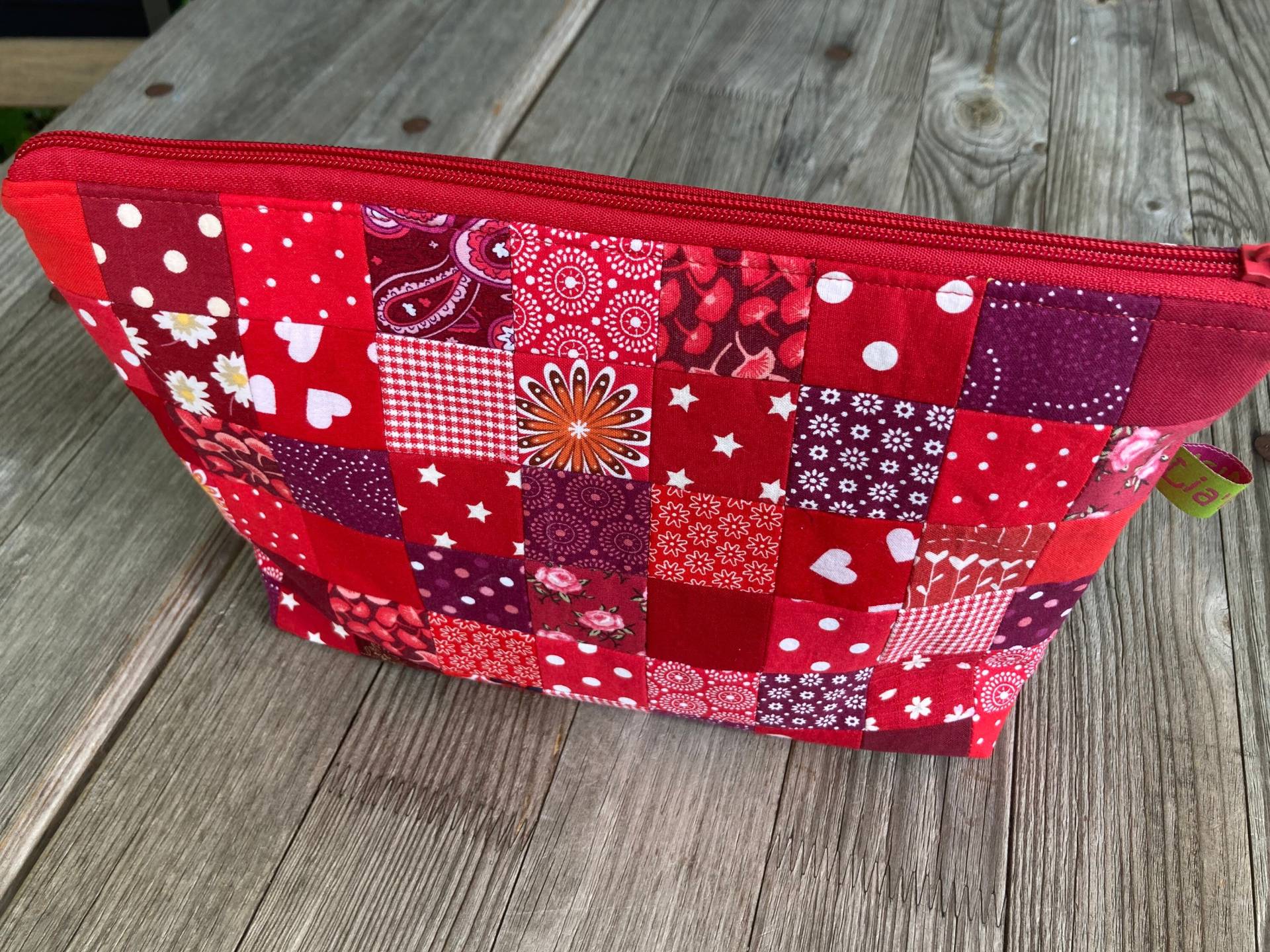 Wickeltasche, Kosmetiktasche in Rot Wickeltasche, Kosmetiktasche in Rot von Etsy - LiaMalaDE