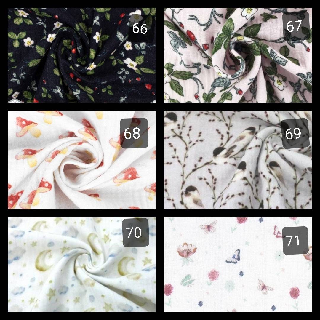 stoffauswahl Musselin 66-84 stoffauswahl Musselin 66-84 von Etsy - LianesUnikate