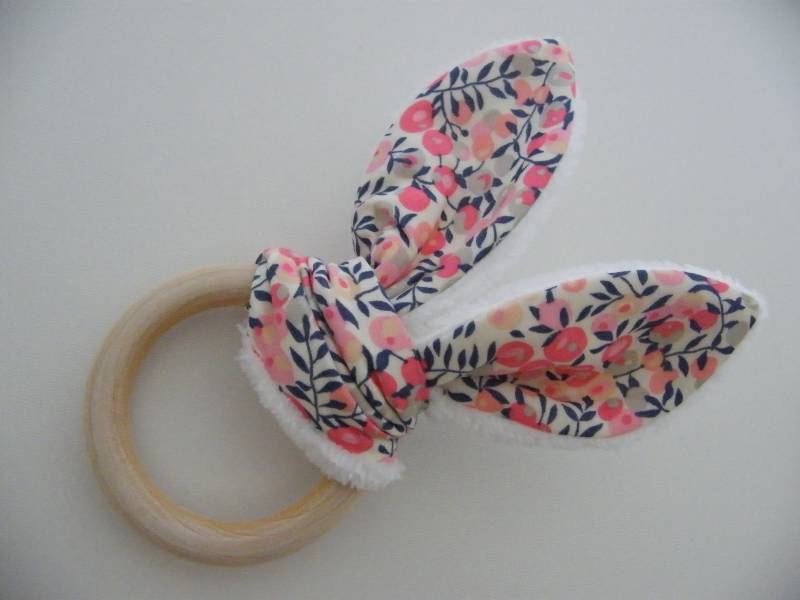 Beißringrassel, Liberty Nach Wahl, Baby, Geburt 1/3/6/12 Monate von Etsy - LibertyCompagnie