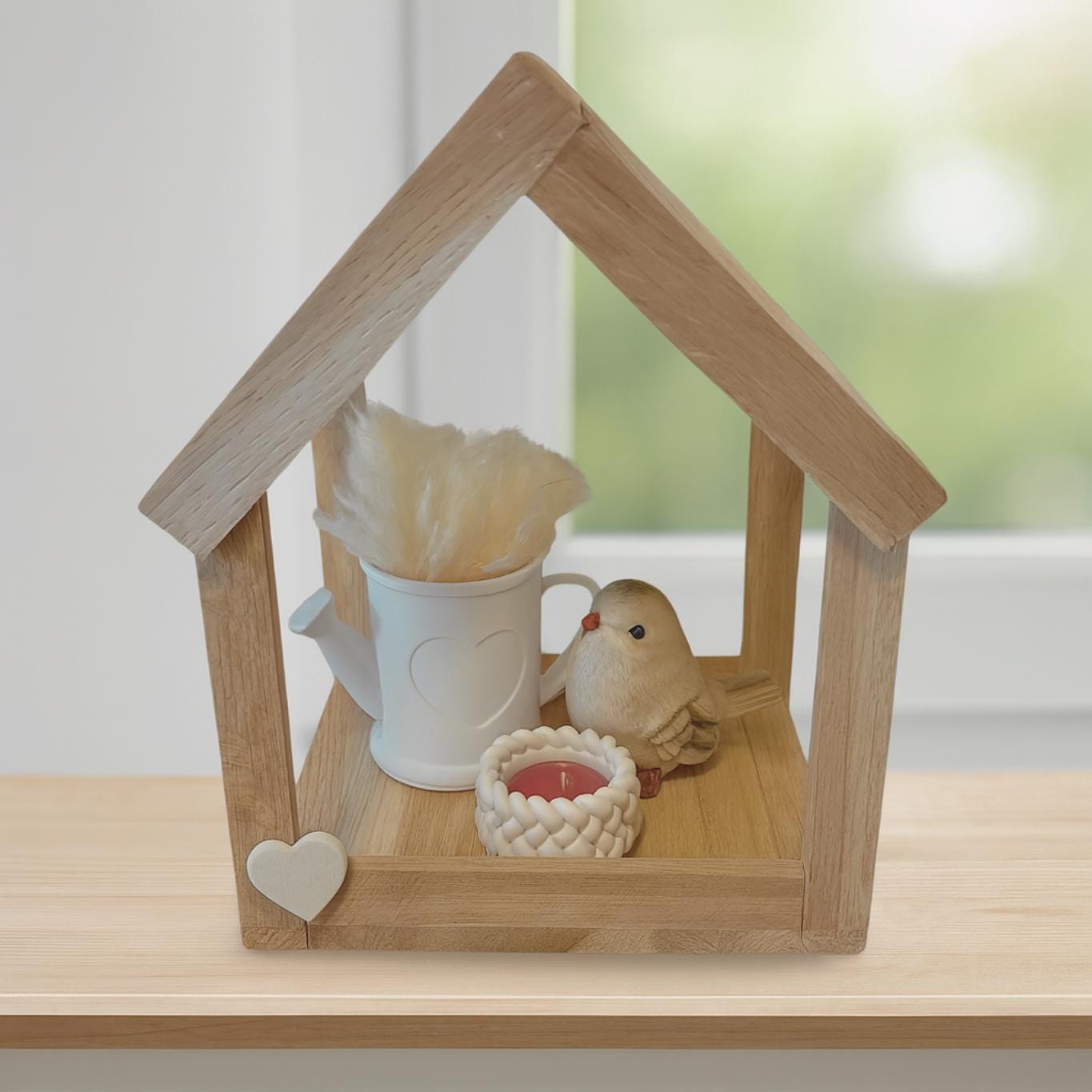 Deko-Vogelhaus Geschenkset Mit Kerzenhalter & Vogel - Handgemachtes Mini-Häuschen Als Liebevolles Geschenk Zur Deko, Geschenke Für Freudin von Etsy - LieblingeundCo