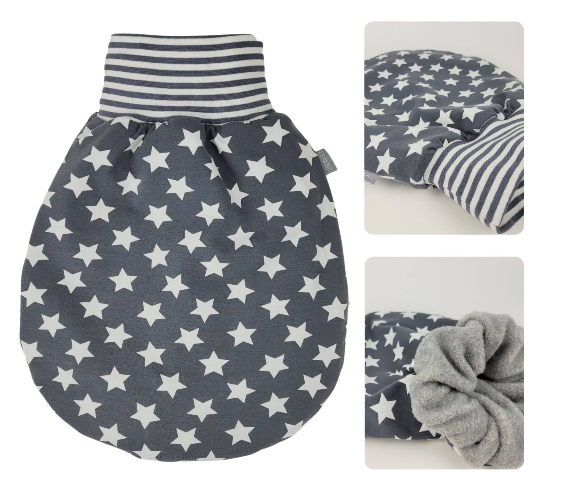 Baby Schlafsack Strampelsack Sterne Grau Weiß 0-24 Monate in 4 Größen Baby Schlafsack Strampelsack Sterne Grau Weiß 0-24 Monate in 4 Größen von Etsy - Lilakind